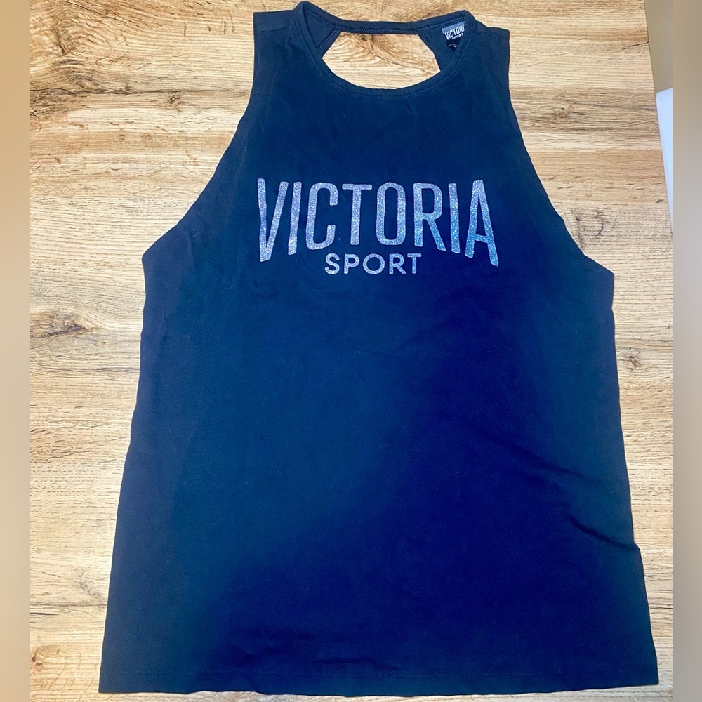 Victoria Sport Black Racerback Tank – XS